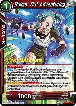 Bulma, Out Adventuring BT10-012 Dragon Ball Super Rise of the Unison Warrior: Pre-Release Promos