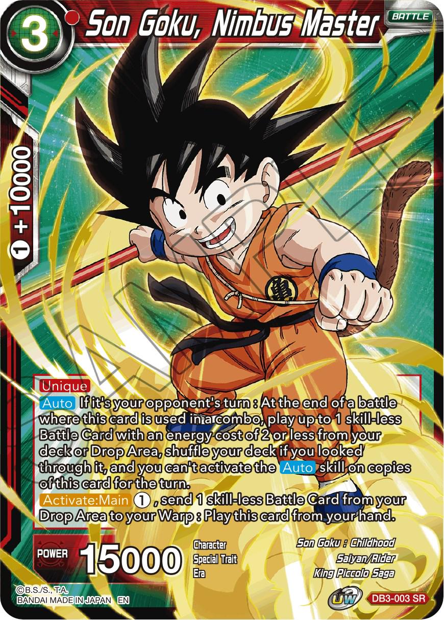 Son Goku, Nimbus Master DB3-003 Dragon Ball Super Giant Force