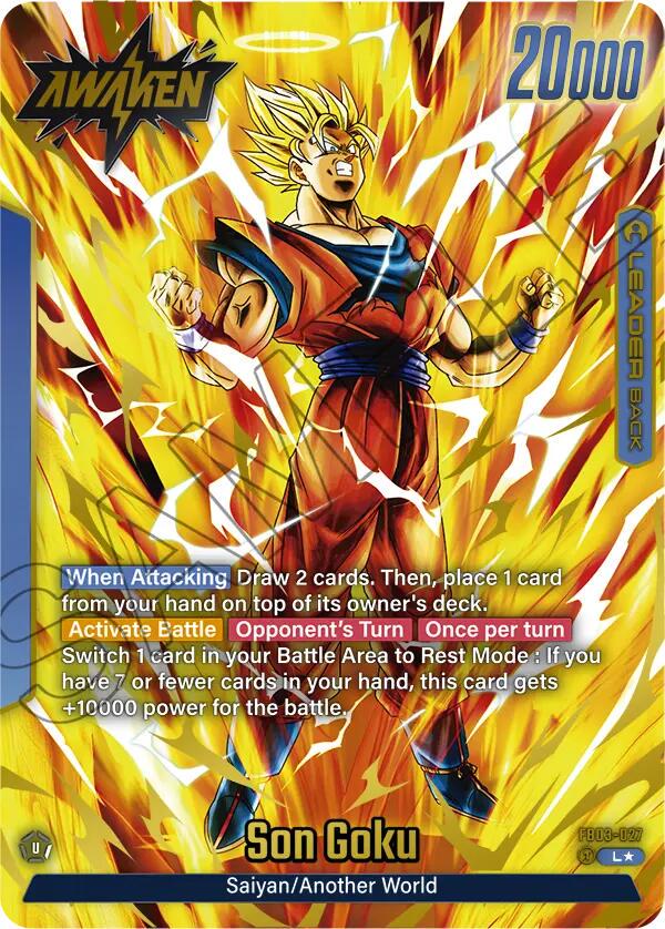 Son Goku [Alternate Art Holo] FB03-027 Dragon Ball Fusion World Raging Roar