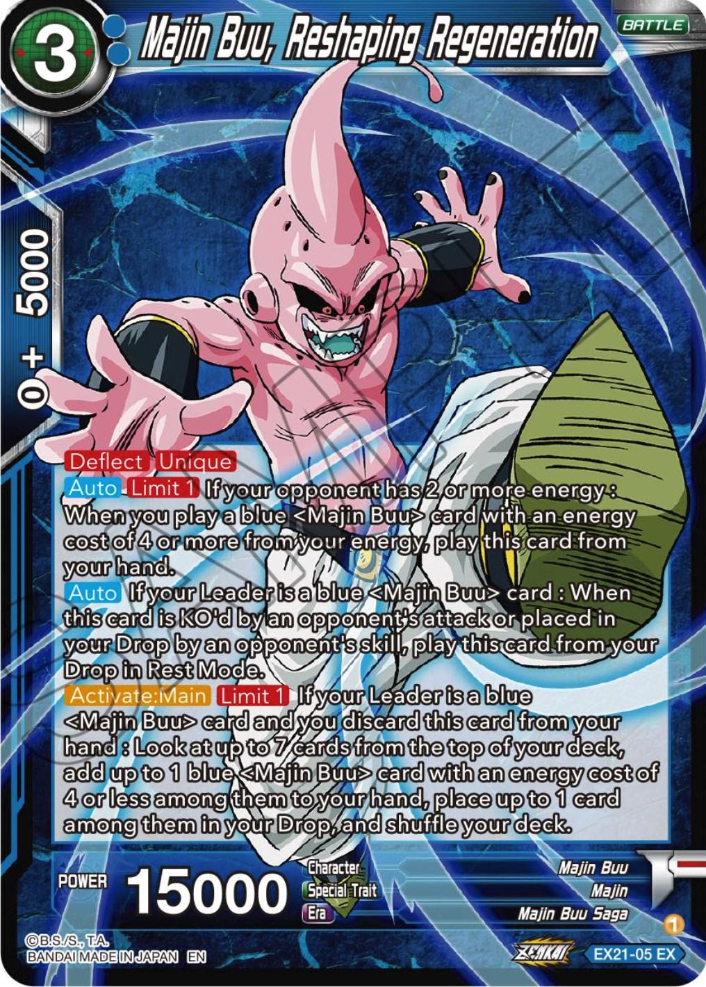 Majin Buu, Reshaping Regeneration EX21-05 Dragon Ball Super Expansion Set: 5th Anniversary Set