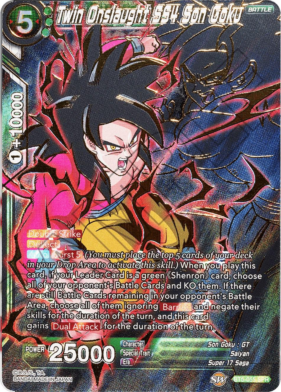 Twin Onslaught SS4 Son Goku [SPR] BT5-055 Dragon Ball Super Miraculous Revival