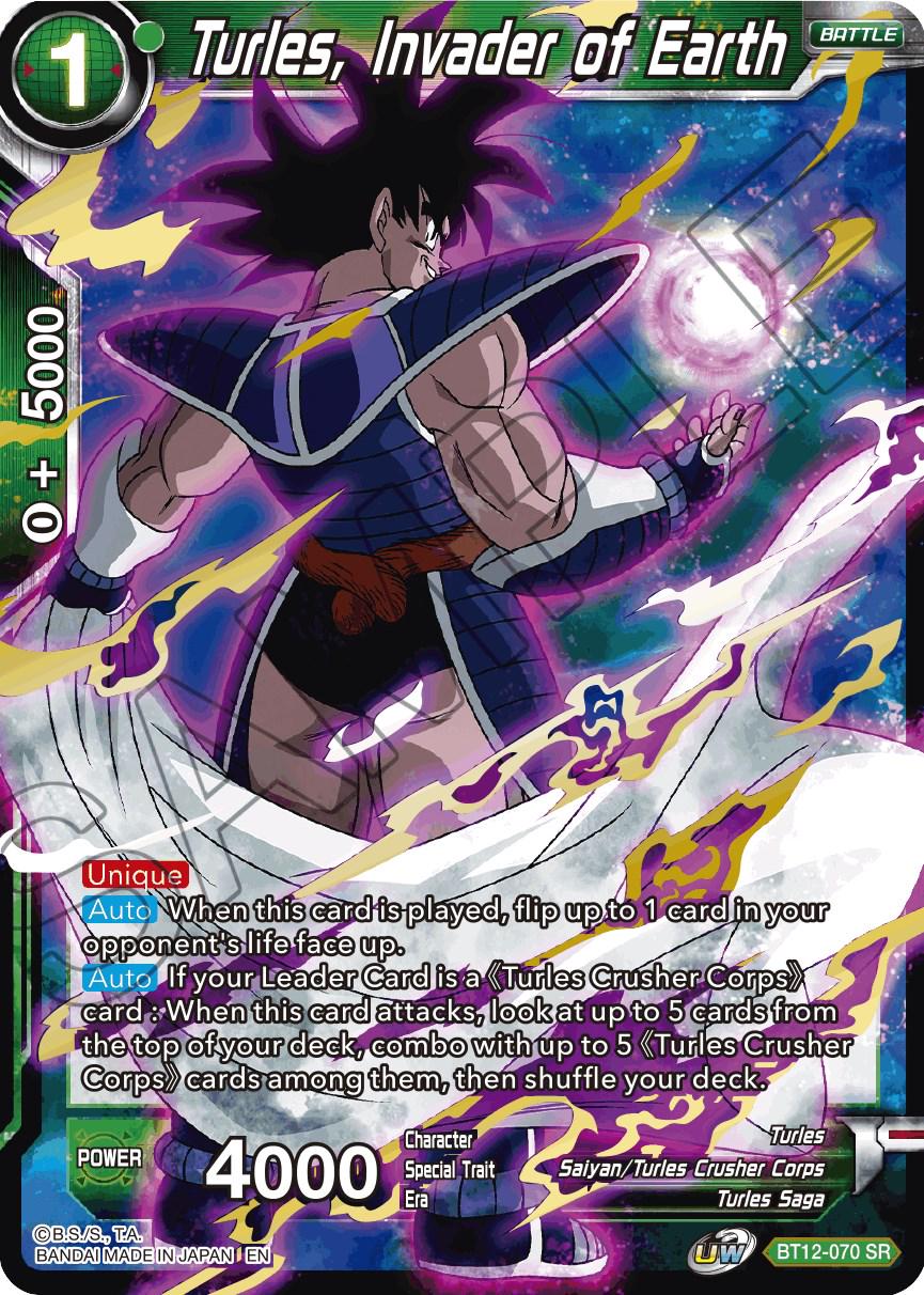 Turles, Invader of Earth BT12-070 Dragon Ball Super Vicious Rejuvenation