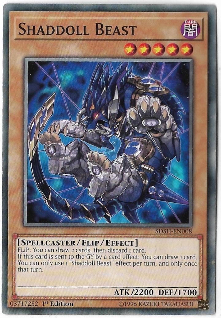 Shaddoll Beast [1st Edition] SDSH-EN008 YuGiOh Structure Deck: Shaddoll Showdown