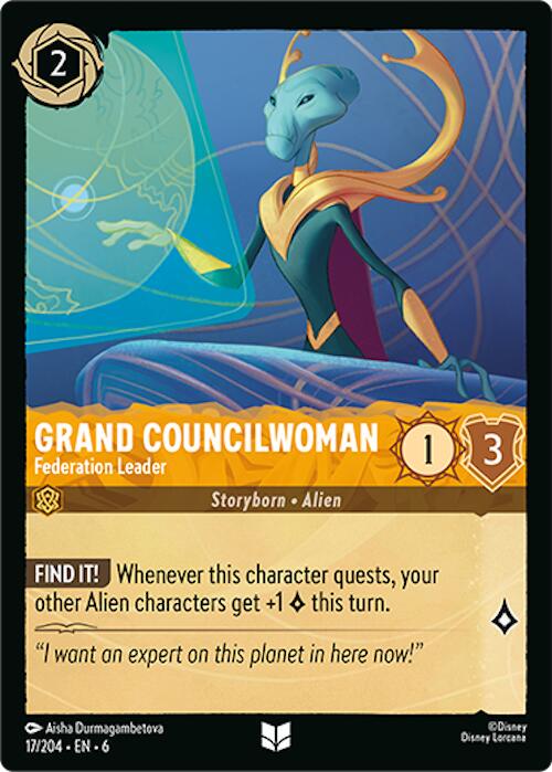 Grand Councilwoman - Federation Leader #17 Lorcana Azurite Sea