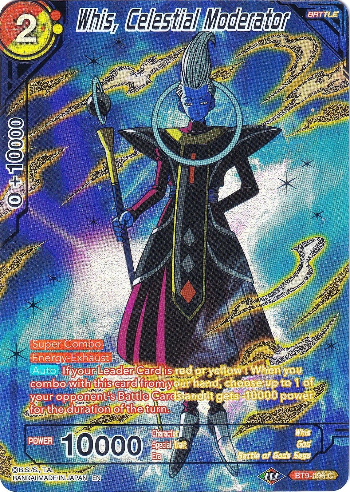 Whis, Celestial Moderator [Foil] BT9-096 Dragon Ball Super Collector's Selection Vol.2