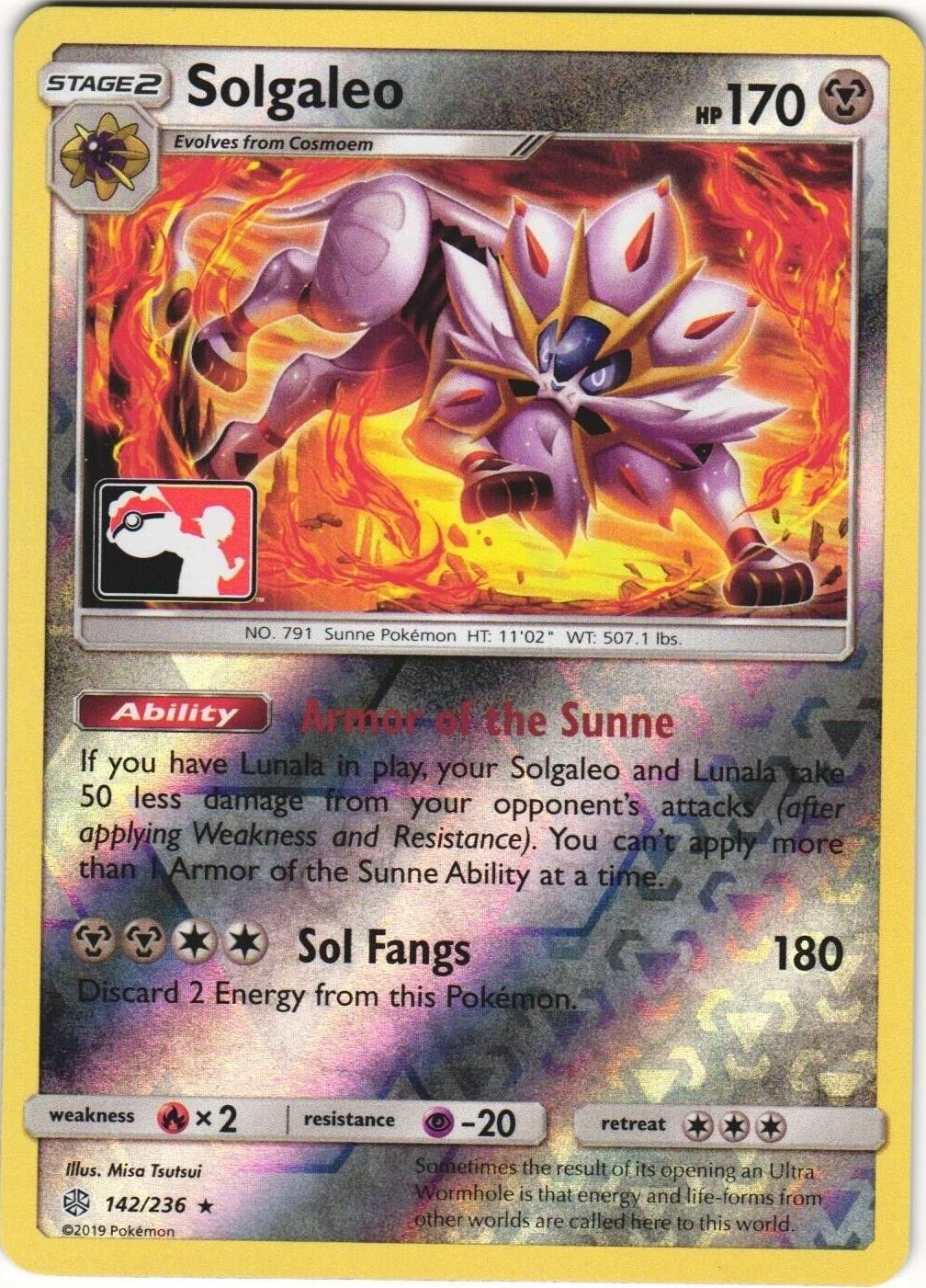 Solgaleo [Prize Pack] #142 Pokemon Cosmic Eclipse