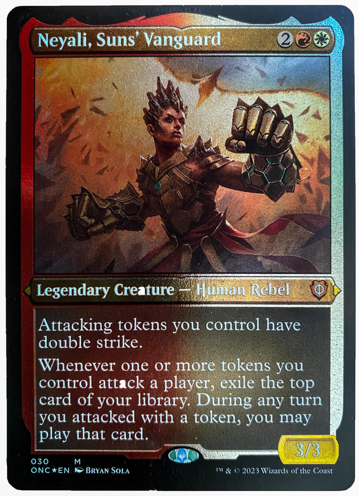 Neyali, Suns' Vanguard [Extended Art] #30 Magic Phyrexia: All Will Be One Commander