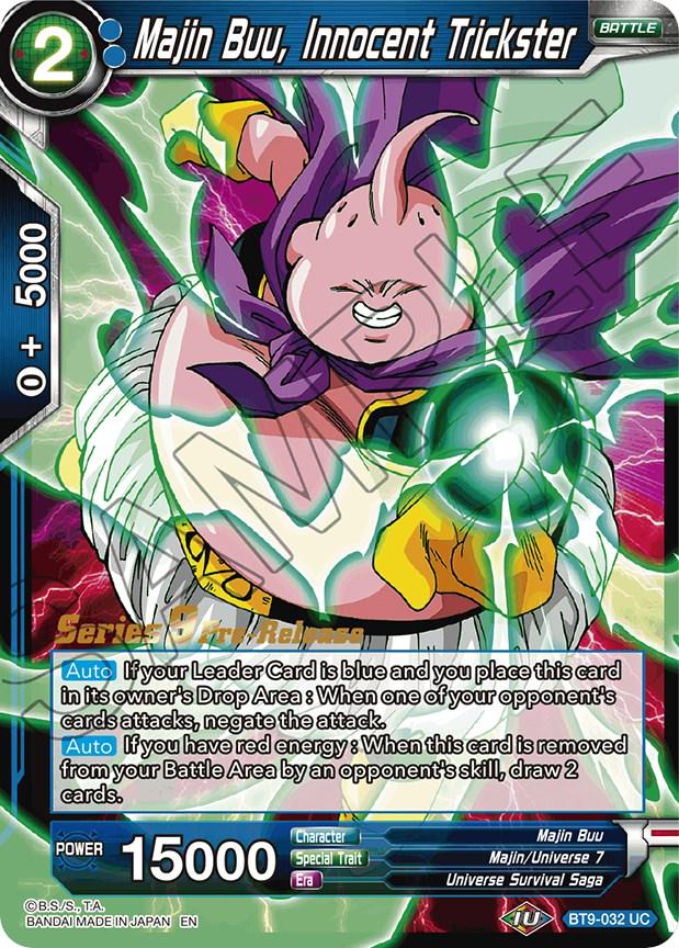 Majin Buu, Innocent Trickster BT9-032 Dragon Ball Super Universal Onslaught: Pre-Release Promos