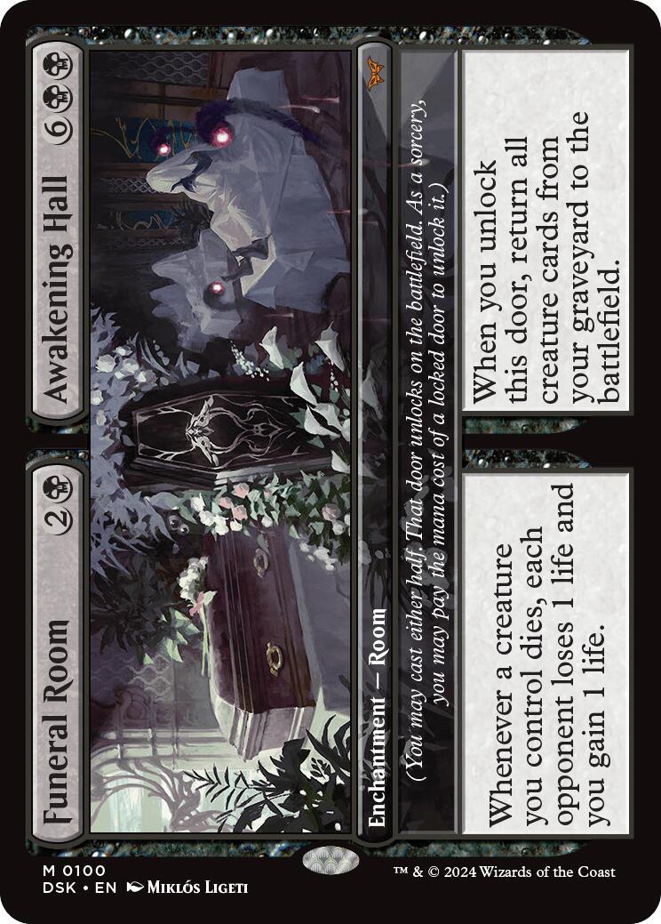 Funeral Room // Awakening Hall [Foil] #100 Magic Duskmourn: House of Horror