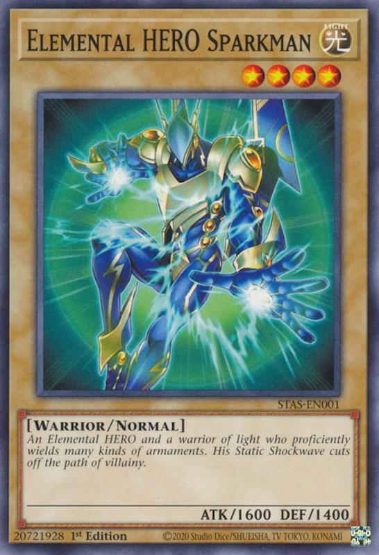 Elemental HERO Sparkman STAS-EN001 YuGiOh 2 Player Starter Set