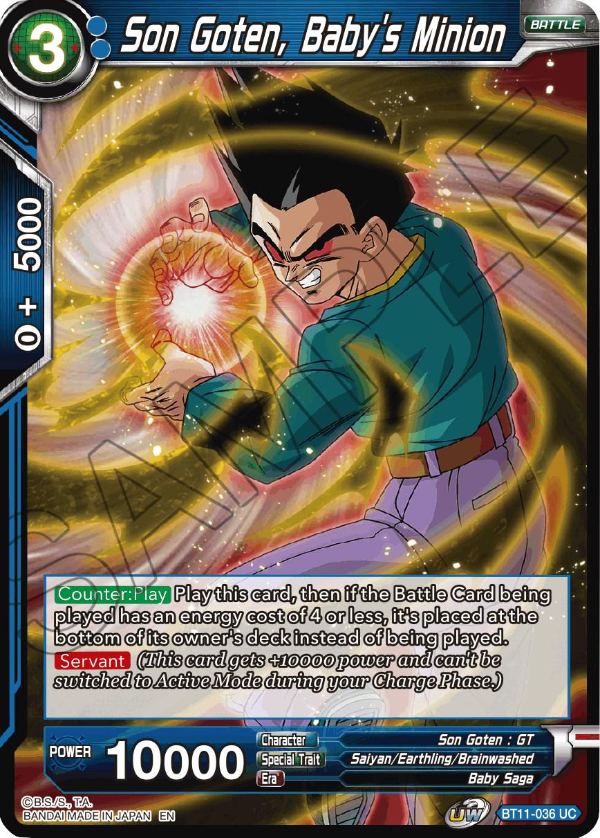 Son Goten, Baby's Minion BT11-036 Dragon Ball Super Vermilion Bloodline