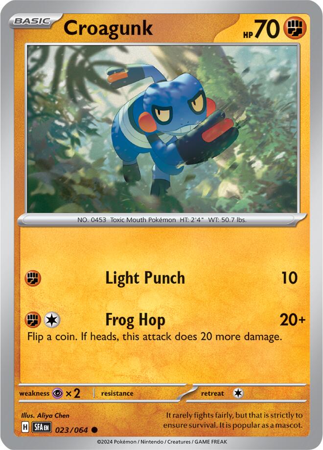 Croagunk #23 Pokemon Shrouded Fable