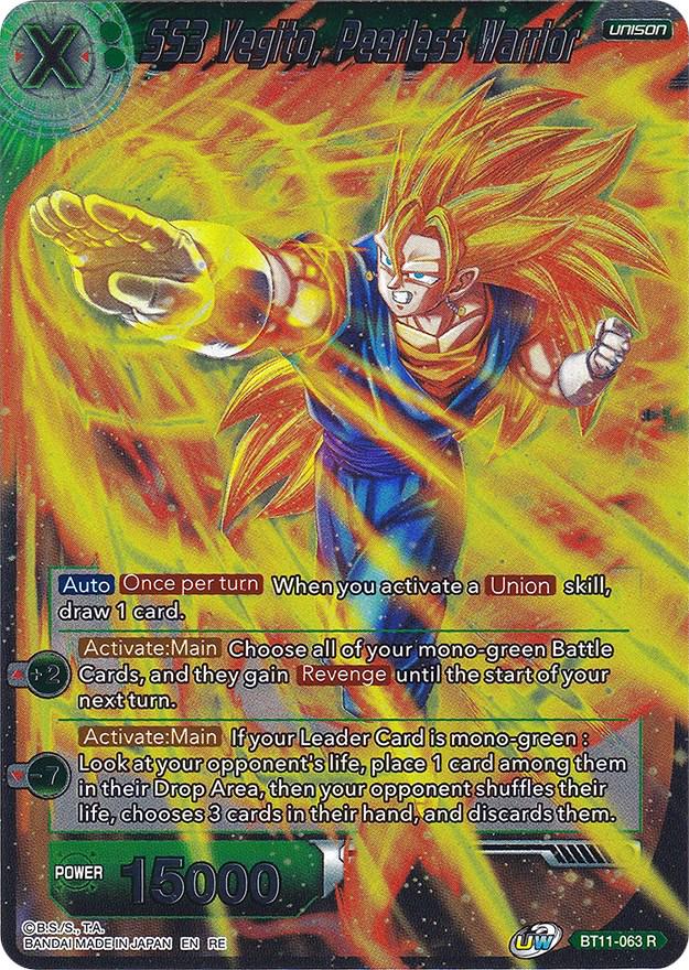 SS3 Vegito, Peerless Warrior [Silver Foil Foil] BT11-063 Dragon Ball Super Expansion Set: Ultimate Deck 2022