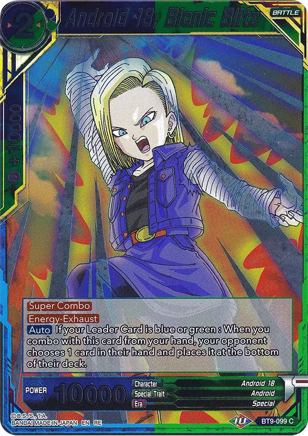 Android 18, Bionic Blitz [Foil] BT9-099 Dragon Ball Super Expansion Set: Ultimate Deck 2022