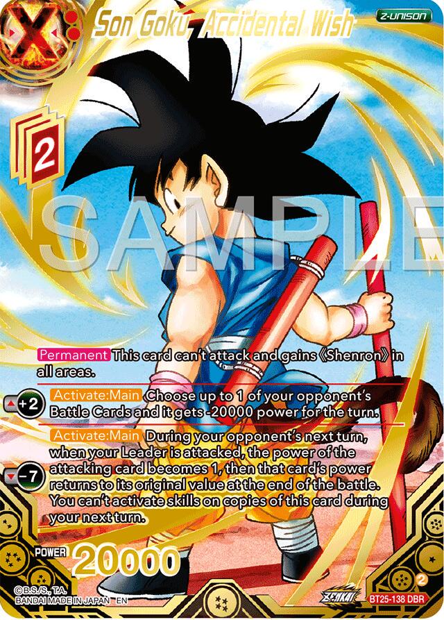 Son Goku, Accidental Wish [DBR Foil] BT25-138 Dragon Ball Super Legend of the Dragon Balls