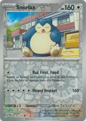 Snorlax [Reverse Holo] #136 Pokemon Twilight Masquerade Prices