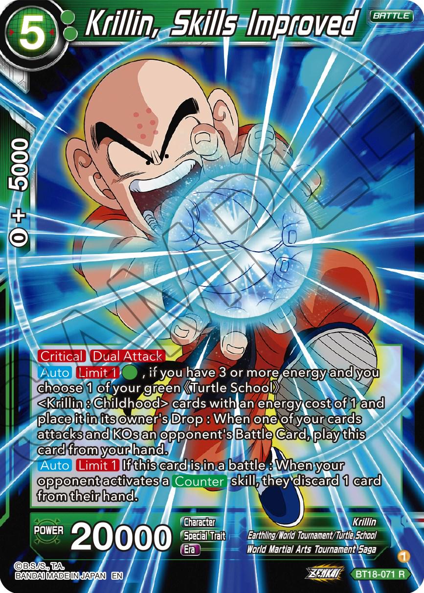 Krillin, Skills Improved BT18-071 Dragon Ball Super Dawn of the Z-Legends