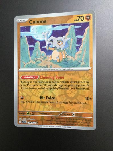 Cubone [Reverse Holo] #104 photo