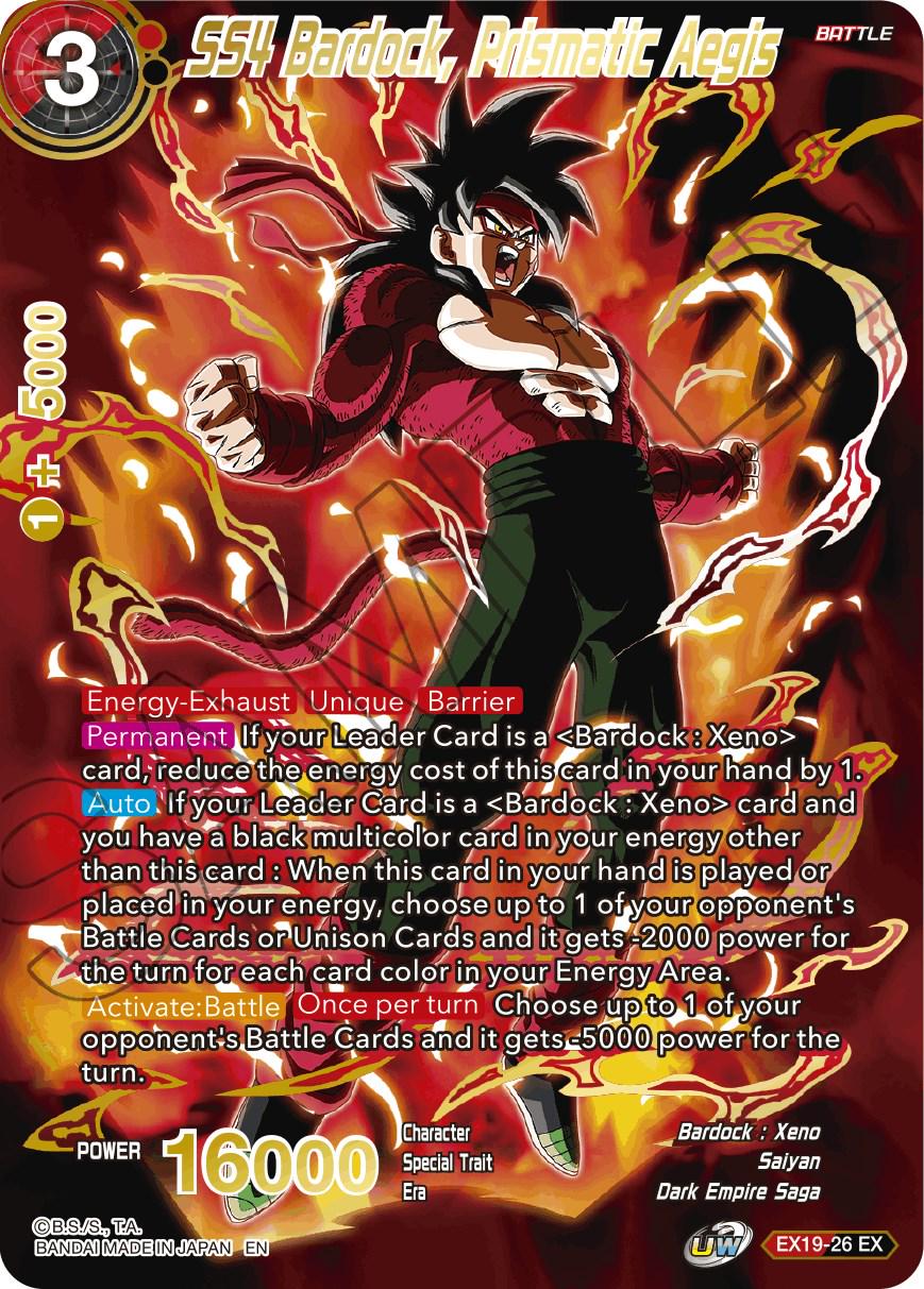 SS4 Bardock, Prismatic Aegis EX19-26 Dragon Ball Super Expansion Set: Special Anniversary Box 2021