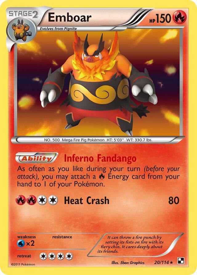 Emboar #20 Pokemon Black & White