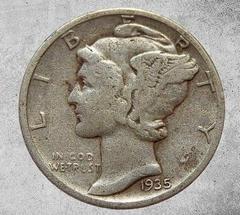 1935 D [DOUBLE DIE] Coins Mercury Dime Prices