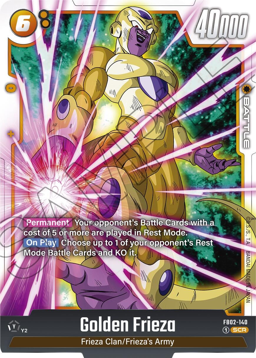 Golden Frieza [Holo] FB02-140 Dragon Ball Fusion World Blazing Aura