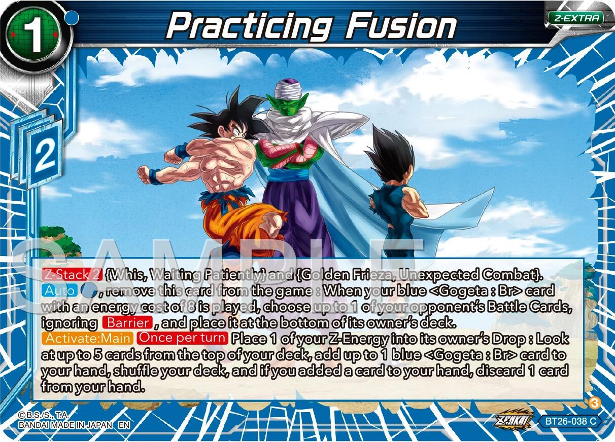 Practicing Fusion BT26-038 Dragon Ball Super Ultimate Advent