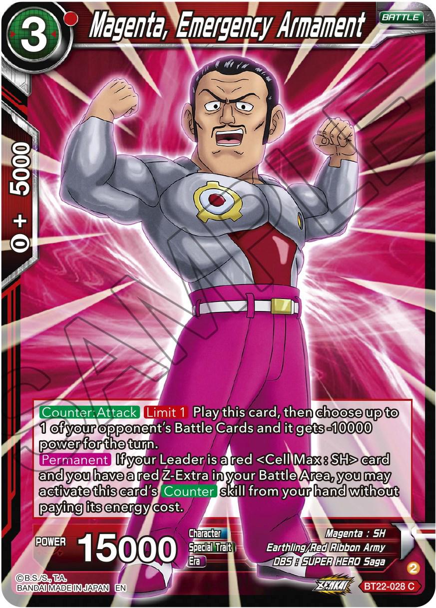 Magenta, Emergency Armament BT22-028 Dragon Ball Super Critical Blow