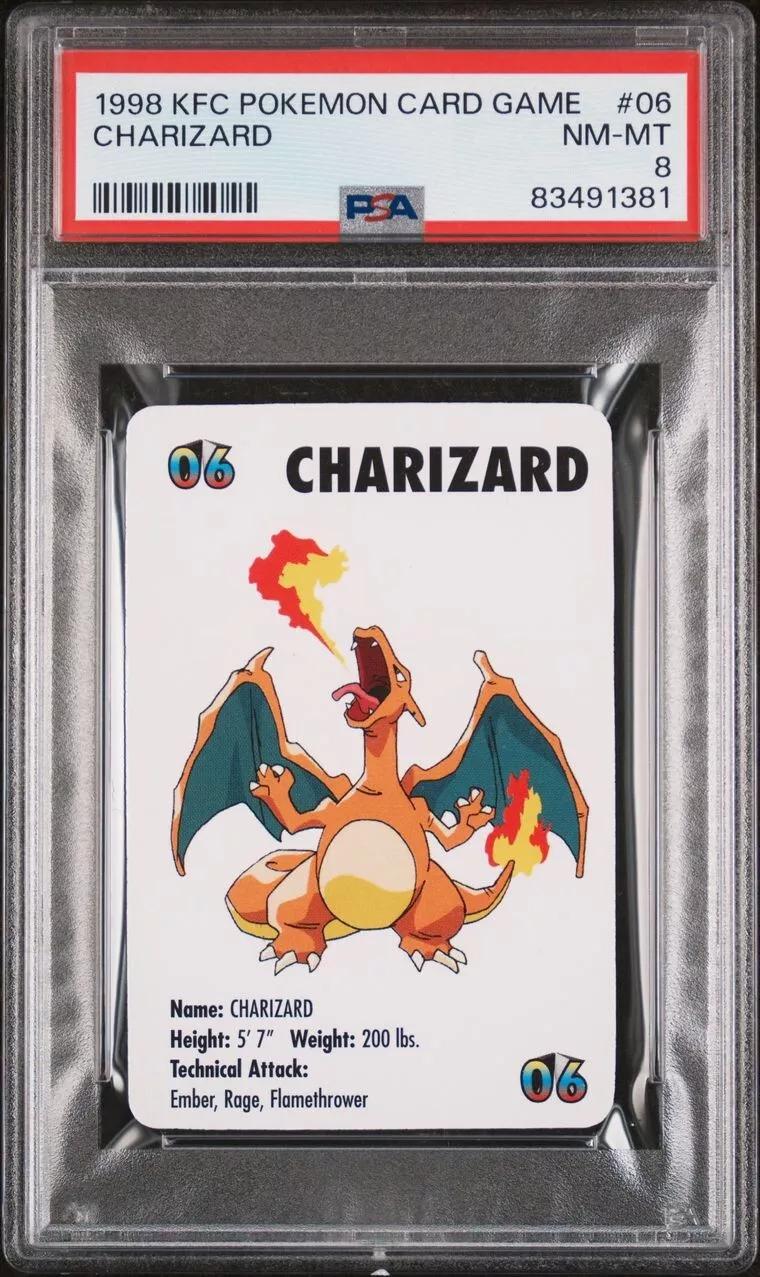 Charizard #6 Pokemon 1998 KFC