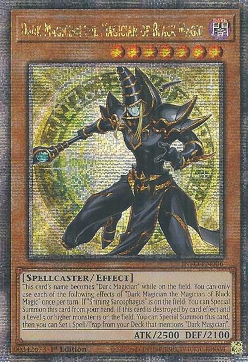 Dark Magician the Magician of Black Magic [Quarter Century Secret Rare] INFO-EN006 YuGiOh The Infinite Forbidden