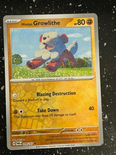 Hisuian Growlithe [Reverse Holo] #99 photo