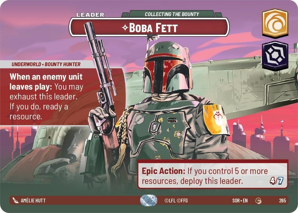 Boba Fett #265 Star Wars Unlimited: Spark of Rebellion