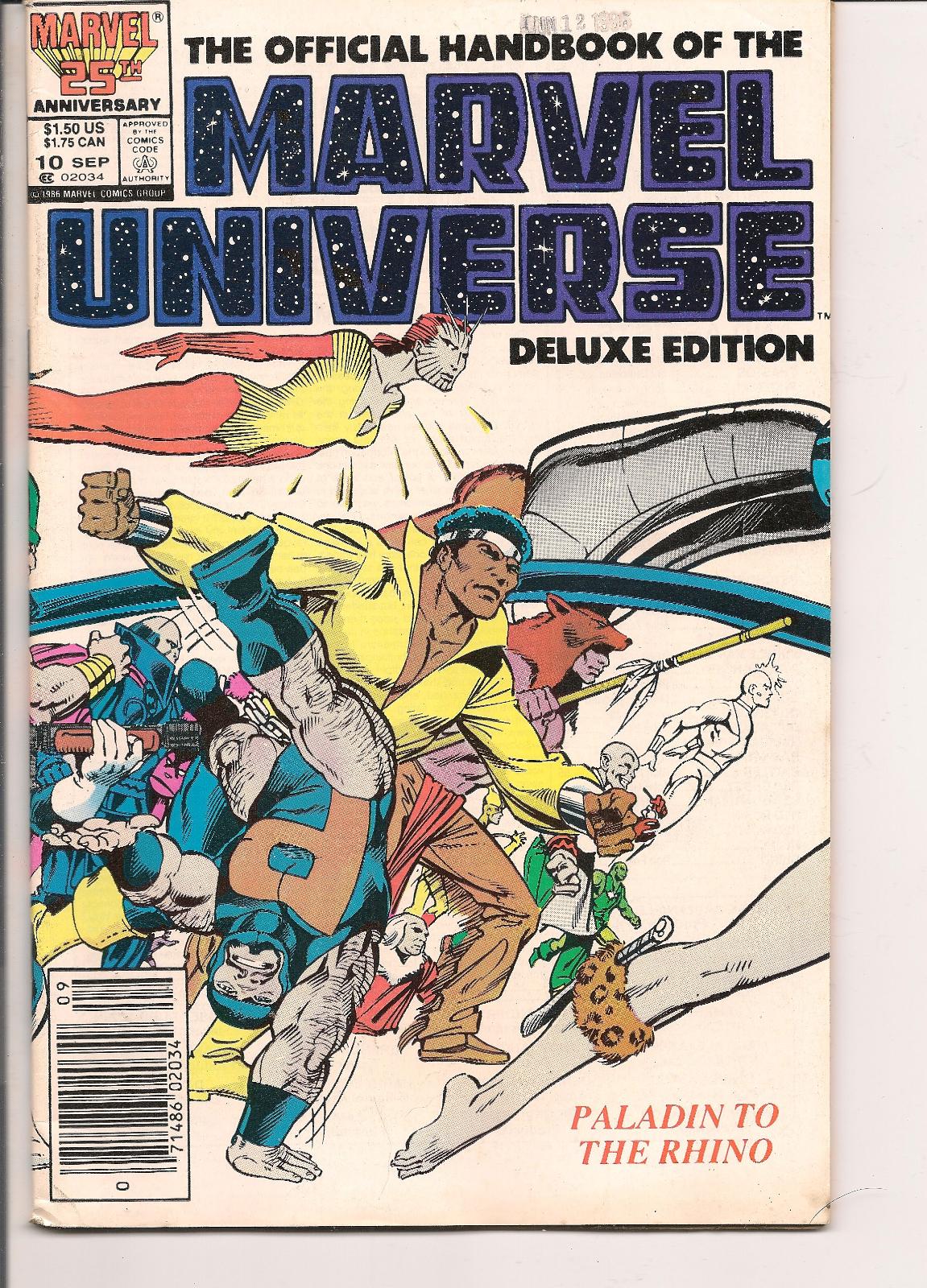 Official Handbook Of The Marvel Universe  [Newsstand] #10 (1986) Comic Books Official Handbook of the Marvel Universe