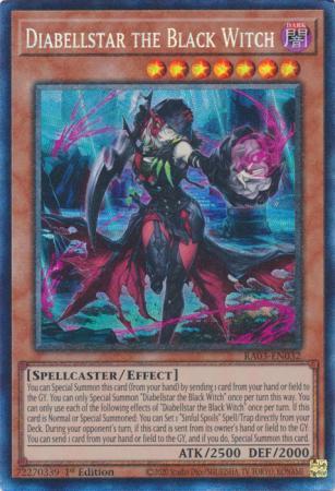 Diabellstar the Black Witch [Collector's Rare] RA03-EN032 YuGiOh Quarter Century Bonanza