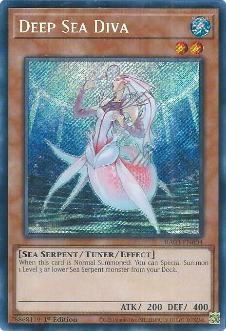 Deep Sea Diva [Quarter Century Secret Rare] RA03-EN004 YuGiOh Quarter Century Bonanza