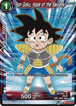 Son Goku, Hope of the Saiyans [Foil] BT13-019 Dragon Ball Super Supreme Rivalry