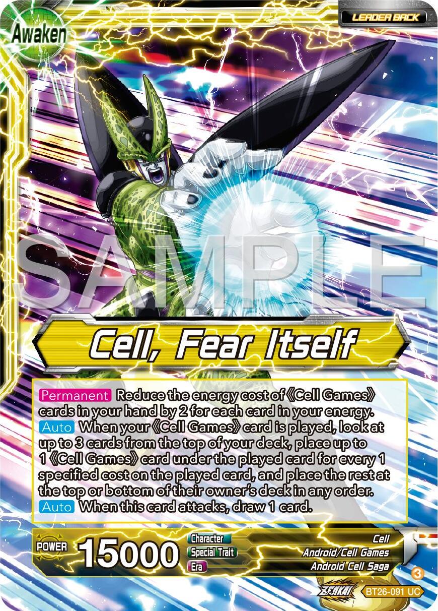 Cell // Cell, Fear Itself BT26-091 Dragon Ball Super Ultimate Advent