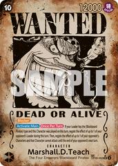 Marshall.D.Teach [Wanted Poster Foil] OP09-093 One Piece Emperors in the New World Prices