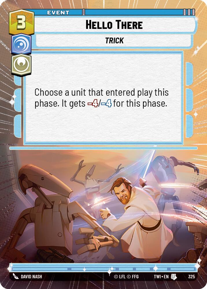 Hello There [Hyperspace Foil] #325 Star Wars Unlimited: Twilight of the Republic