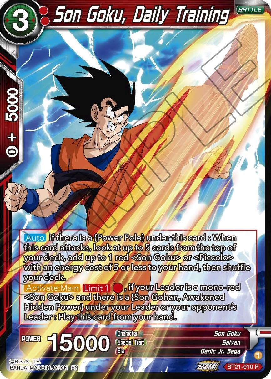 Son Goku, Daily Training BT21-010 Dragon Ball Super Wild Resurgence