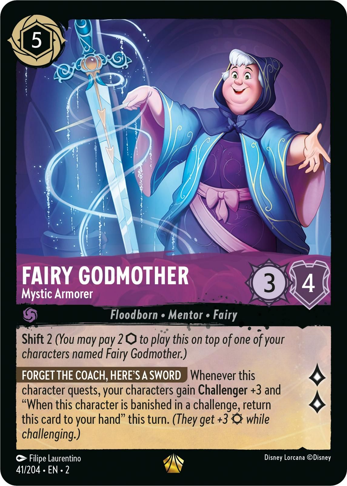 Fairy Godmother - Mystic Armorer [Foil] #41 Lorcana Rise of the Floodborn