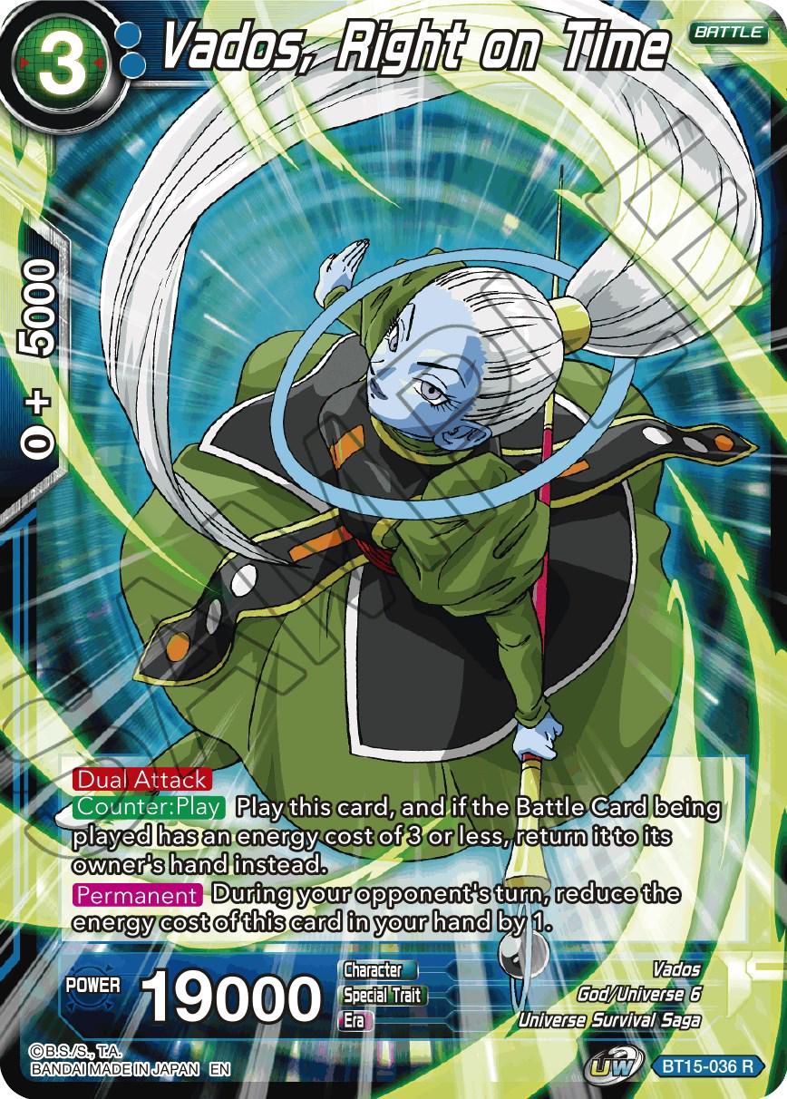 Vados, Right on Time [Foil] BT15-036 Dragon Ball Super Saiyan Showdown