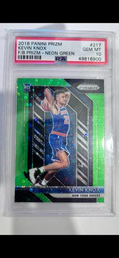 Kevin Knox [Fast Break Prizm Neon Green] #217 photo