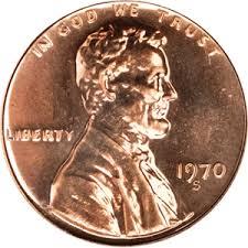 1970 S [DOUBLE DIE FS-102] Coins Lincoln Memorial Penny