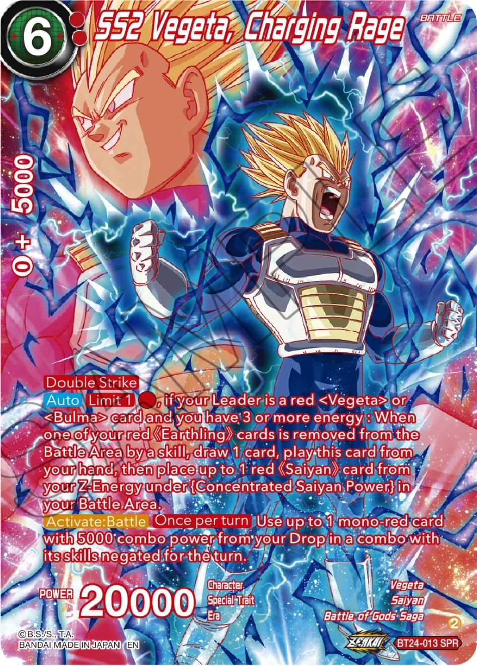 SS2 Vegeta, Charging Rage [SPR Foil] BT24-013 Dragon Ball Super Beyond Generations