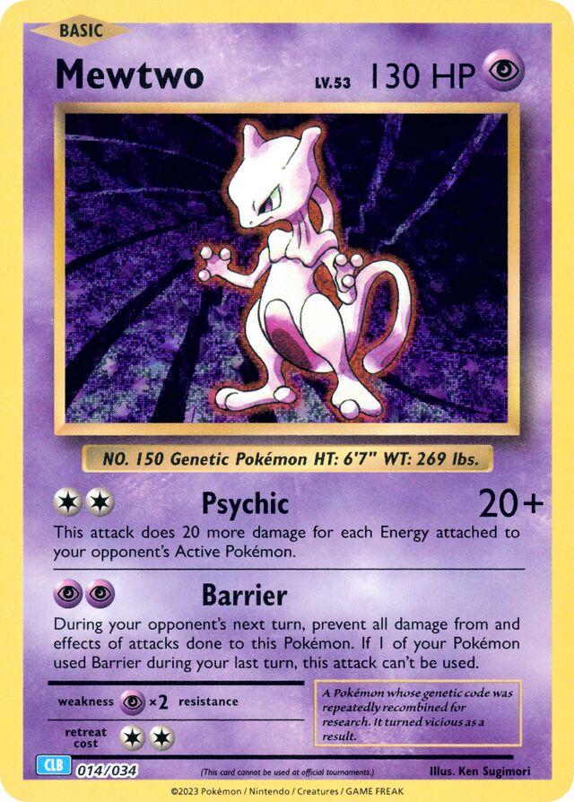 Mewtwo #14  Pokemon TCG Classic: Blastoise Deck