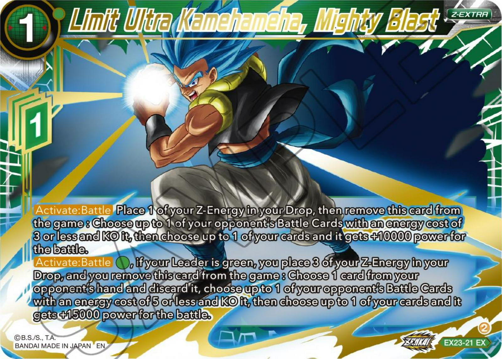 Limit Ultra Kamehameha, Mighty Blast [Foil] EX23-21 Dragon Ball Super Premium Anniversary Box 2023