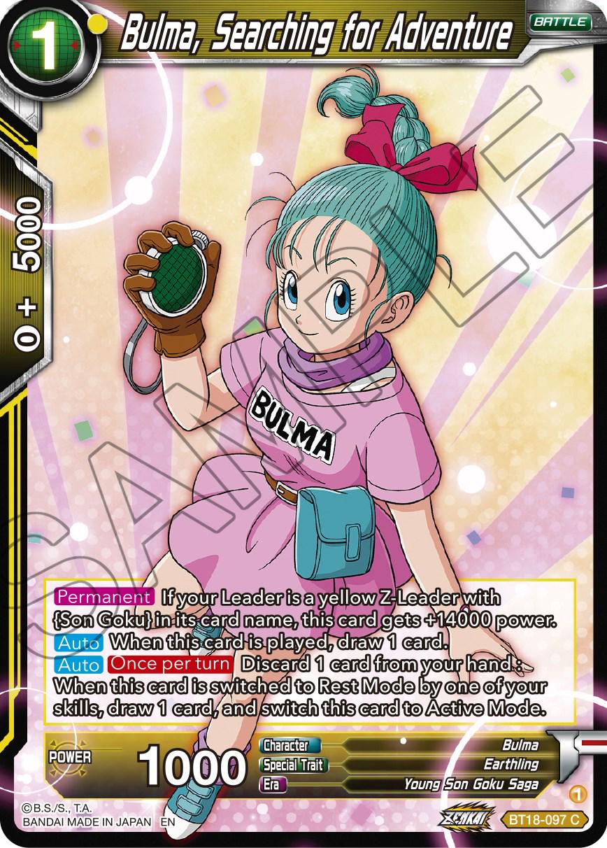 Bulma, Searching for Adventure BT18-097 Dragon Ball Super Dawn of the Z-Legends