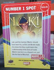 Back Of Card | The Trials Of Loki: Marvel Tales Marvel 2021 Upper Deck Annual Number 1 Spot