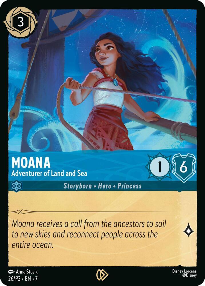 Moana - Adventurer Of Land And Sea #26 Lorcana Promo